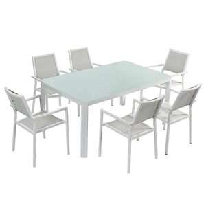 Fabrieksmatig metalen meubilair buitensets balkon aluminium stoelen tuintafel