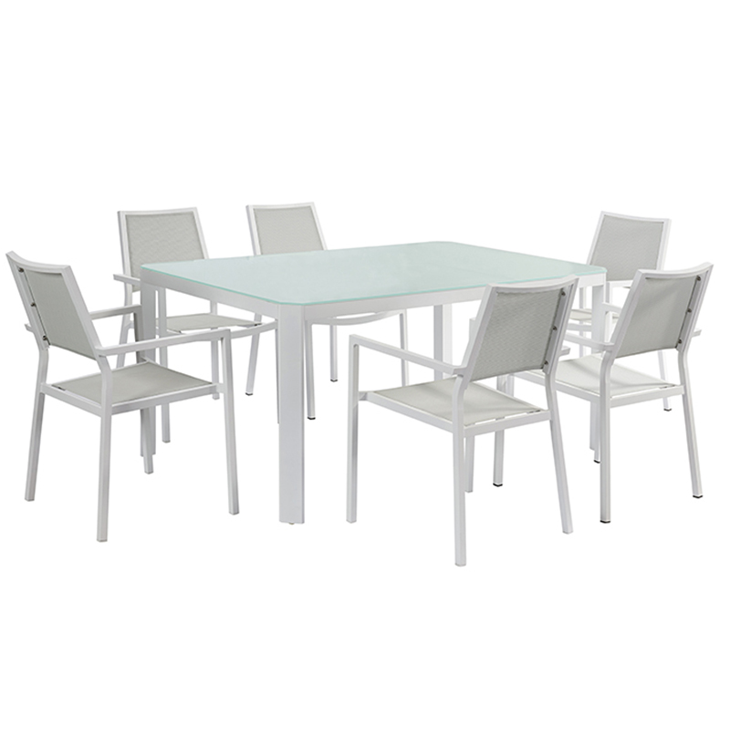 Fabrieksmatig metalen meubilair buitensets balkon aluminium stoelen tuintafel