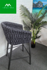 Modern design stabiele aluminium touwstoel voor buiten 
