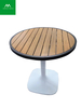 Draagbare hoogwaardige balkon-patio aluminium teak ronde tafel 