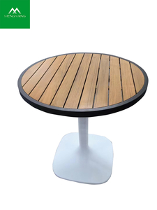 Draagbare hoogwaardige balkon-patio aluminium teak ronde tafel 